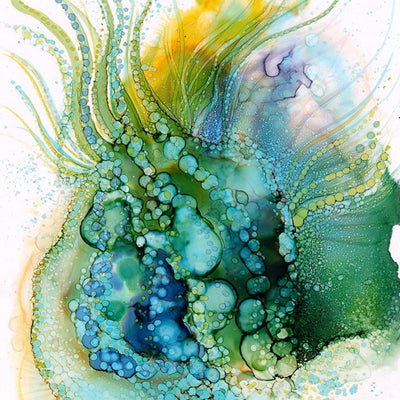 Alkohol Ink "Morské dno"